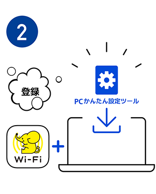 ステップ2|ギガぞうWi-Fiの登録手続きをする|